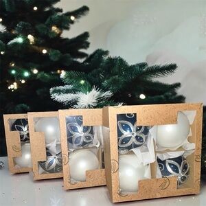 Vitbis 16pc Handcrafted Glass Christmas Ornaments made in Poland Brand New